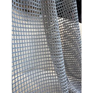 Aura Koyu Gri File Tül 1x3 Sık Pile 480x250 cm
