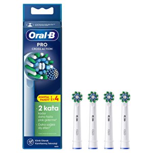 Oral-b Pro Cross Action X-filament Şarjlı Diş Fırçası Yedek Başlığı 4 Adet