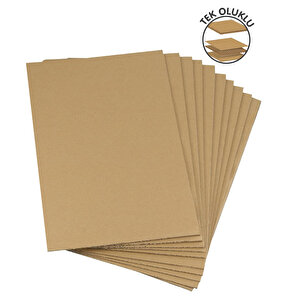 35x50cm Oluklu Mukavva Levha – 3 Mm | 12 Adet | Hobi, Okul, Maket,proje Kartonu