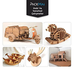 35x50cm Oluklu Mukavva Levha – 3 Mm | 12 Adet | Hobi, Okul, Maket,proje Kartonu