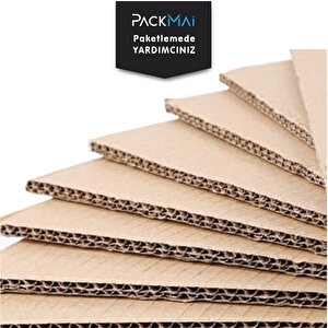 35x50cm Oluklu Mukavva (12adet) 6mm Karton Levha (proje-puzzle-tuval-maket-okul-hobi-çerçeve-paketleme)