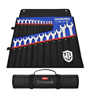 Wp202504 6-32mm 23 Parça Cr-v Profesyonel Kombine Anahtar Takımı + Bez Taşıma Kılıfı