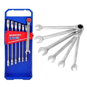 Wp202511 Cr-v 7 Parça Cırcırlı Profesyonel Kombine Anahtar Takımı