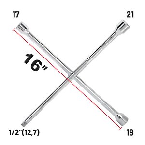 Wp314006 17 19 21 1/2’’ Cr-v 400mm 4 Kollu Profesyonel Bijon Anahtarı