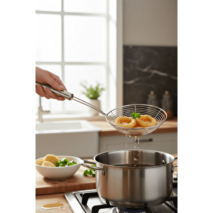 Çok Amaçlı Kızartma Kevgiri Meyve Sebze Kepçesi Makarna Süzgeci Mit1296