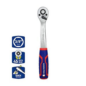 Wp271008 3/8’’ Cr-v Profesyonel Cırcır Lokma Kolu