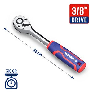 Wp271008 3/8’’ Cr-v Profesyonel Cırcır Lokma Kolu