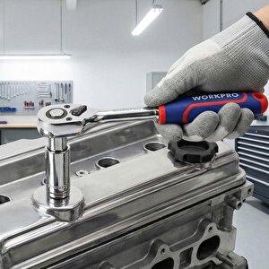 Workpro Wp271008 3/8’’ Cr-v Profesyonel Cırcır Lokma Kolu