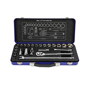 Wp202564 1/2'’ Cr-v 24 Parça Metrik Ağır Hizmet Lokma Takımı