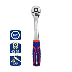 Wp271009 1/2'’ Cr-v Profesyonel Cırcır Lokma Kolu