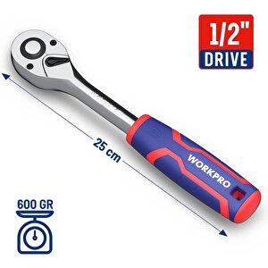 Wp271009 1/2'’ Cr-v Profesyonel Cırcır Lokma Kolu