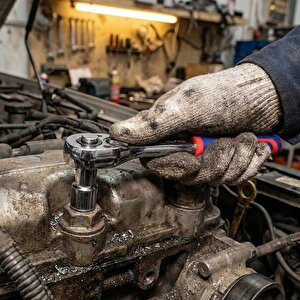 Workpro Wp271009 1/2'’ Cr-v Profesyonel Cırcır Lokma Kolu