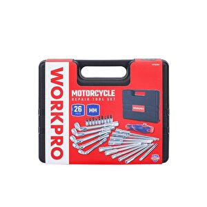 Workpro Wp204003 26 Parça Cr-v Profesyonel Motosiklet Tamir Alet Seti