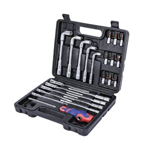 Wp204003 26 Parça Cr-v Profesyonel Motosiklet Tamir Alet Seti