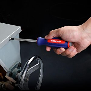 Workpro Wp202533 1/4'’ 3/8’’ 1/2'’ 123 Parça Cr-v Metrik Ağır Hizmet Lokma Ve Kombine Anahtar Takımı