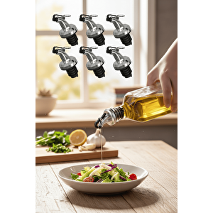 6 Adet Damlatmaz Sızdırmaz Kapaklı Yağdanlık Servis Aparatı Mit1300