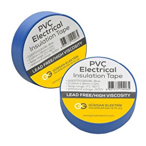 Günsan Mavi Elektrik İzolasyon Bandı 10 Adet