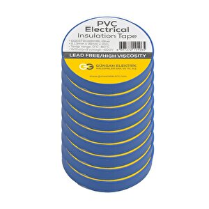 Günsan Mavi Elektrik İzolasyon Bandı 10 Adet