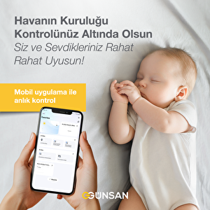 Günsan Akıllı Wifi Sıcaklık & Nem Sensörü Tuya & Smart Life Uyumlu
