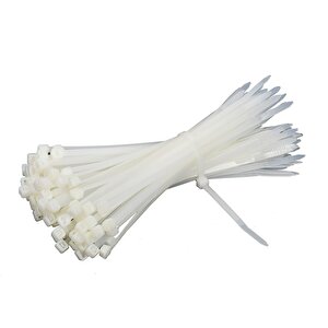 Günsan Beyaz 100'lü Kablo Bağı (10cm X 2.5mm)