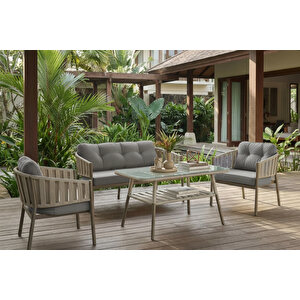 Galata 2+1+1+Masa (70x120) Bahçe Balkon Mutfak Takımı