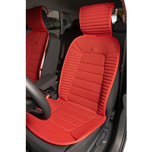 Fiat B R A V O Sx Oto Koltuk Minderi Ön 2 Li Set Kırmızı Bumerang Scr