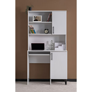 Çalışma Masası, Blesk Çalışma Masası Bilgisayar Masası Beyaz