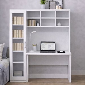 Çalışma Masası, Merisa Çalışma Masası, Cam Kapaklı Kitaplık