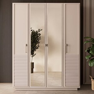 Gardırop, Vela 4 Kapaklı Aynalı Dolap