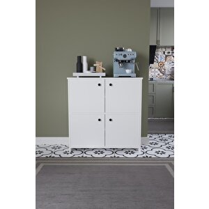 Reina Çok Amaçlı Dolap-beyaz Kahve Köşesi Mutfak,banyo,balkon,kiler Dolabı