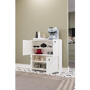 Reina Çok Amaçlı Dolap-beyaz Kahve Köşesi Mutfak,banyo,balkon,kiler Dolabı