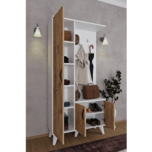 Mercan Ayakkabılık Portmanto Çok Amaçlı Ayakkabılık