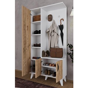 Mercan Ayakkabılık Portmanto Çok Amaçlı Ayakkabılık