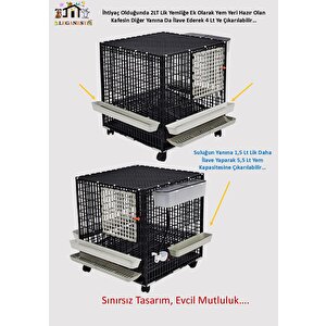 62cm X 62cm X 67cm Tavuk, Bantam, Piliç, Keklik, Ördek, Düz Tabanli Kafes Lgn60_tvdz_tk
