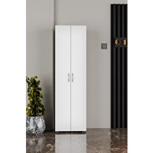 8 Raflı Ayakkabılık Beyaz