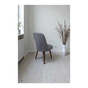 Hasa 6 Adet Sandalye – Ahşap Ayaklı, Ergonomik, Rahat Oturumlu Modern Mutfak Ve Yemek Sandalyesi