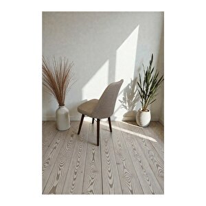 Hasa 6 Adet Sandalye – Ahşap Ayaklı, Ergonomik, Rahat Oturumlu Modern Mutfak Ve Yemek Sandalyesi