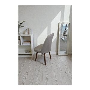 Hasa 6 Adet Sandalye – Ahşap Ayaklı, Ergonomik, Rahat Oturumlu Modern Mutfak Ve Yemek Sandalyesi