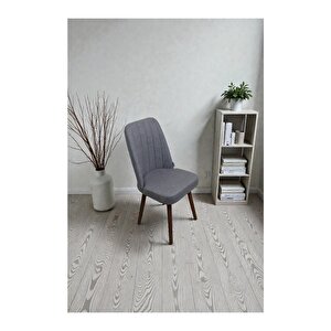 Hasa 1 Adet Sandalye – Ahşap Ayaklı, Ergonomik, Rahat Oturumlu Modern Mutfak Ve Yemek Sandalyesi