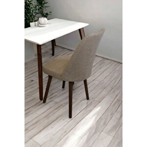 Karba 1 Adet Ahşap Pinoteks Ayaklı Üst Kalite Mutfak Sandalyesi, Yemek Sandalyesi, Salon Sandalyesi