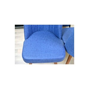 Karba 4 Adet Ahşap Pinoteks Ayaklı Üst Kalite Mutfak Sandalyesi, Yemek Sandalyesi, Salon Sandalyesi