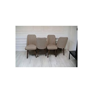 Karba 4 Adet Ahşap Pinoteks Ayaklı Üst Kalite Mutfak Sandalyesi, Yemek Sandalyesi, Salon Sandalyesi