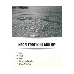 Çatı, Teras, Dam Su Yalıtım Seti - Ekonomik Çözüm Ürünü, Boya Rengi: Beyaz