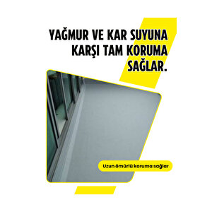 Çatı, Teras, Dam Su Yalıtım Seti - Ekonomik Çözüm Ürünü, Boya Rengi: Beyaz