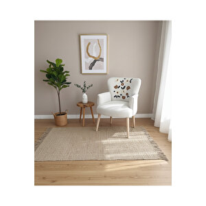 Punch Dokuma Çay Seti Koltuk Takımı – İkili + 2 Berjer – Ahşap Demonte Ayak - Çi̇çek Desen