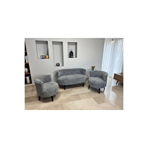 Sydney Modern Koltuk Takımı | Modern İskandinav Tarzı | Welsoft Yumuşak Kumaş | Kirçilli