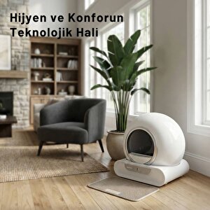 NEUTRON Yeni Nesil Akıllı Kedi Tuvaleti, Otomatik Kedi Tuvaleti, NTL-PW-65BW