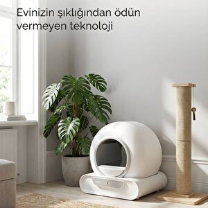 NEUTRON Yeni Nesil Akıllı Kedi Tuvaleti, Otomatik Kedi Tuvaleti, NTL-PW-65BW