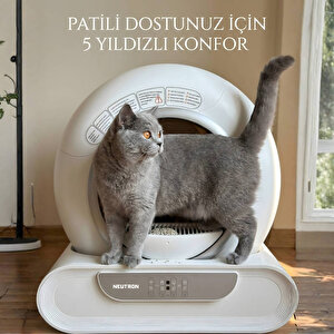 NEUTRON Yeni Nesil Akıllı Kedi Tuvaleti, Otomatik Kedi Tuvaleti, NTL-PW-65BW