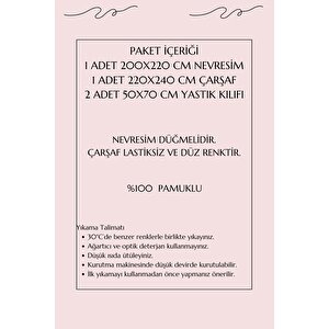 Çift Kişilik Ranforce Nevresim Takımı %100 Pamuklu Harmoni